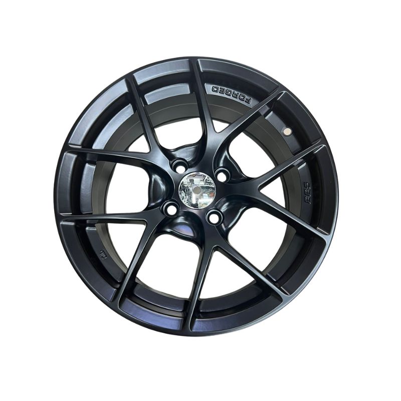 15" Matte Black Alloy Rim - 4x100 PCD, 6.5" Width, 35mm Offset - Part No. 15015D