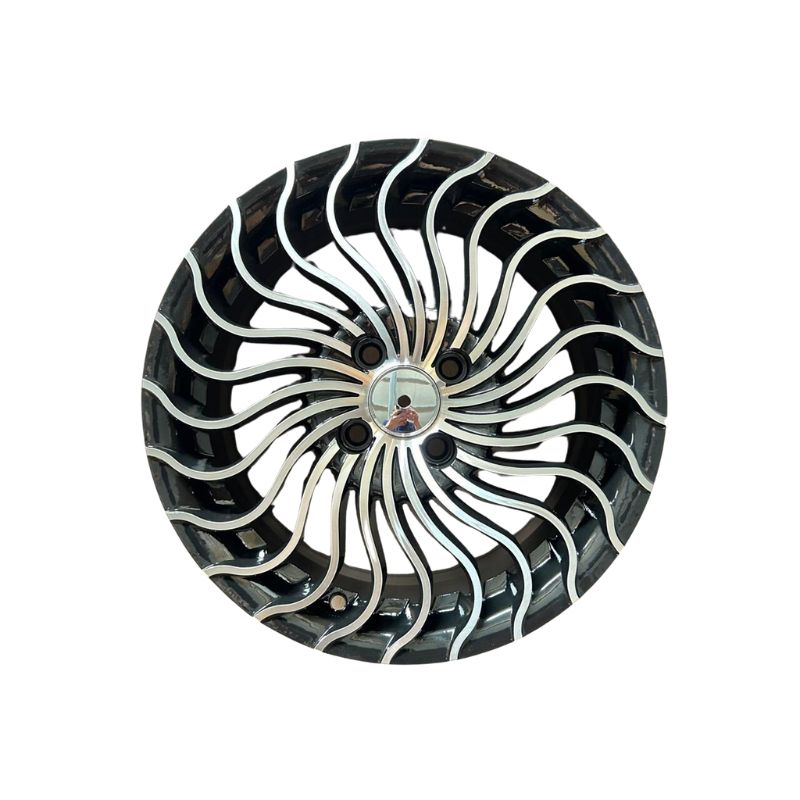 15" Matte Black Alloy Rim - 4x100 PCD, 6.5" Width, 35mm Offset, 67.1mm Center Bore - Part No. 151060N