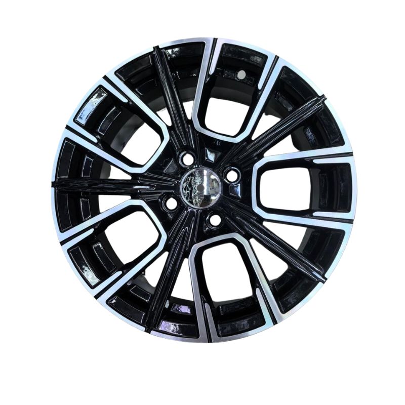 15" Matte Black Alloy Rim - 4x100 PCD, 6.5" Width, 35mm Offset, 67.1mm Center Bore - Part No. 151067N