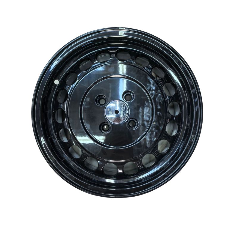 15" Black Alloy Rim - 4x100 PCD, 6.5" Width, 40mm Offset, 67.1mm Centre Bore - Part No. 151803HB