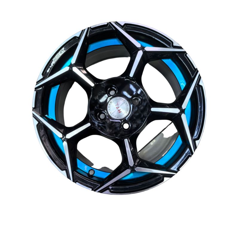 15" Matte Black Lacquered Rim - 4x100 PCD, 6.5" Width, 20mm Offset, 67.1mm Centre Bore - Part No. 155014HB