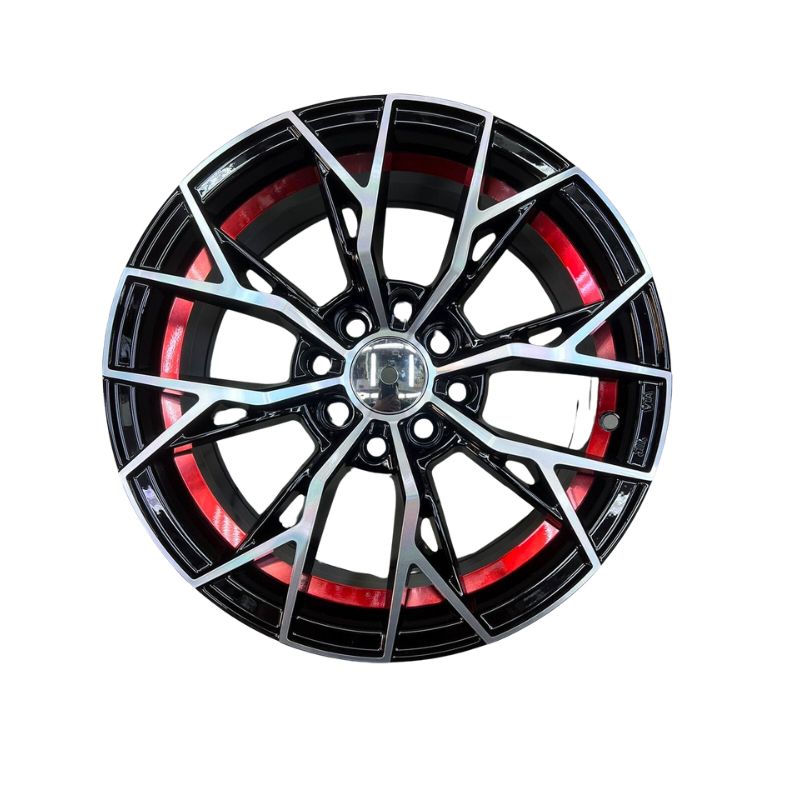 15" Matte Black Alloy Wheel - 8x100/114 PCD, 6.5" Width, 35mm Offset, 67.1mm Centre Bore - Part No. 15C008