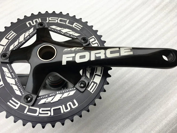 OTA Fixie Crankset , Single Speed Bicycle Crank, Fixed Gear Bike Parts, 48T, 170mm, BCD130, Aluminum Alloy with Hollowtech BB