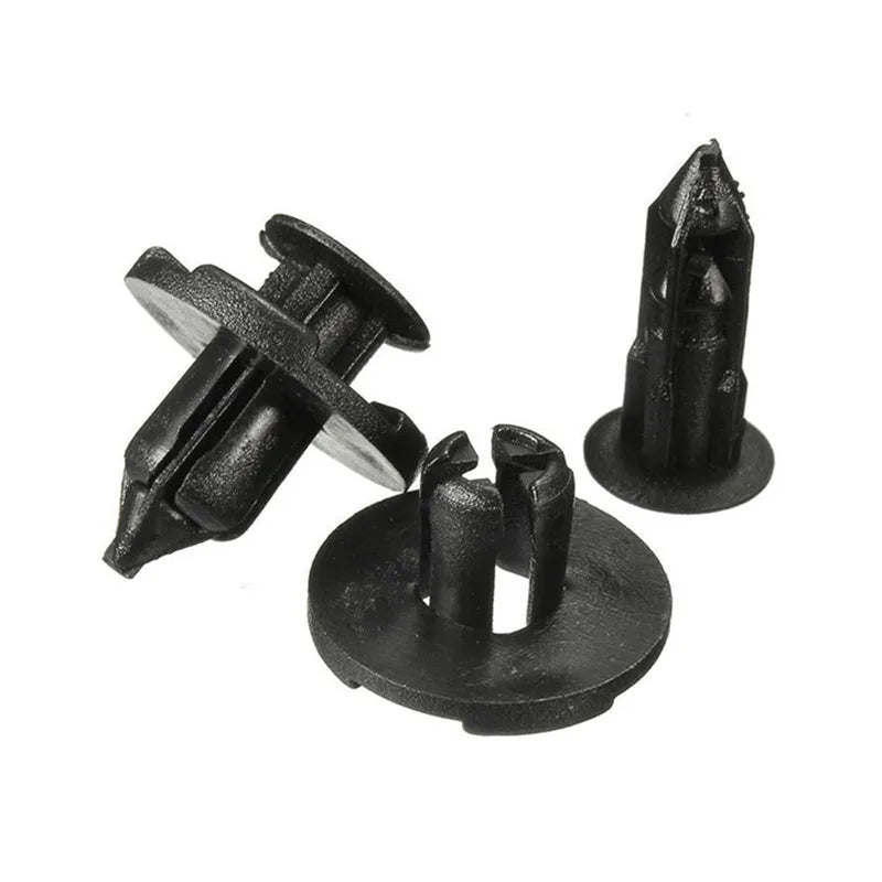 50Pcs/Set 8mm Rivet Retainer Plastic Car Fastener Clip Auto Bumper Fender Push type fixing Clips for Nissan Livina TIIDA Sylphy