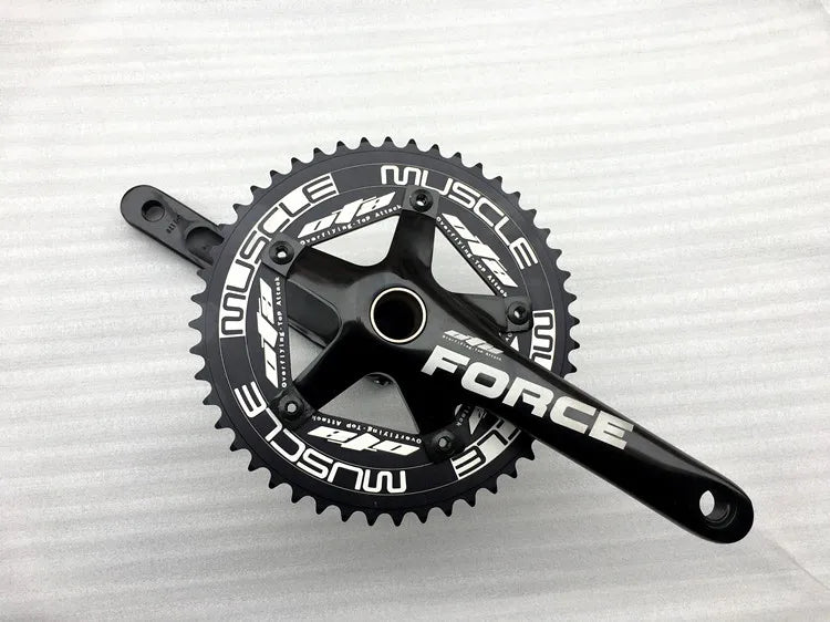 OTA Fixie Crankset , Single Speed Bicycle Crank, Fixed Gear Bike Parts, 48T, 170mm, BCD130, Aluminum Alloy with Hollowtech BB