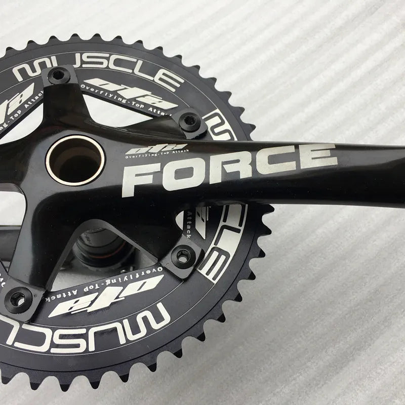 OTA Fixie Crankset , Single Speed Bicycle Crank, Fixed Gear Bike Parts, 48T, 170mm, BCD130, Aluminum Alloy with Hollowtech BB
