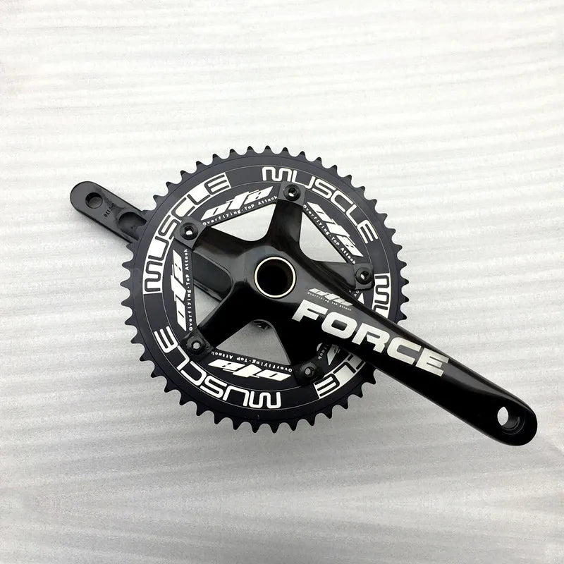 OTA Fixie Crankset , Single Speed Bicycle Crank, Fixed Gear Bike Parts, 48T, 170mm, BCD130, Aluminum Alloy with Hollowtech BB