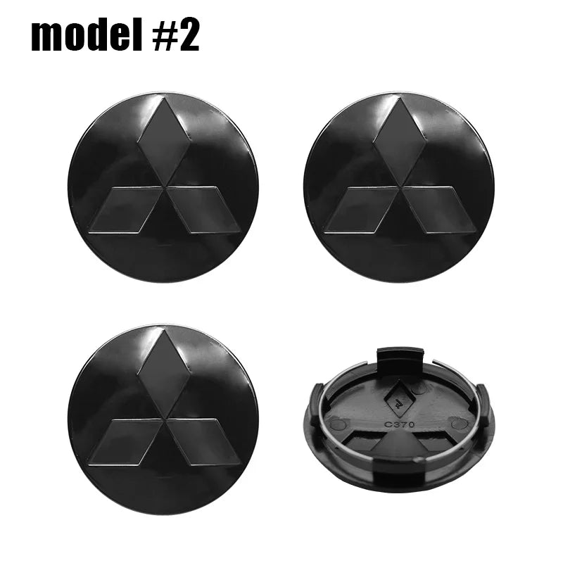 4pcs 60mm Car Wheel Center Hub Caps Rim Cover Badge Emblem For Mitsubishi Lancer 9 10 EX Outlander 3 ASX Pajero L200 Competition