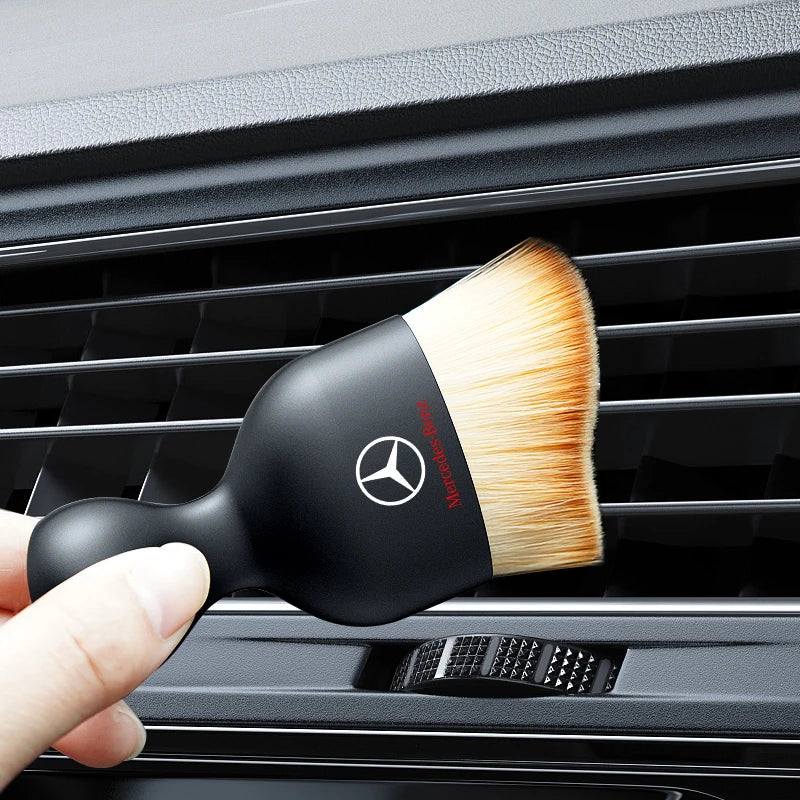 Car Towel Suede Double-sided Car Cleaning Cloth with Car Detail Cleaning brush for Mercedes benz A B R G Class w204 W251 W463