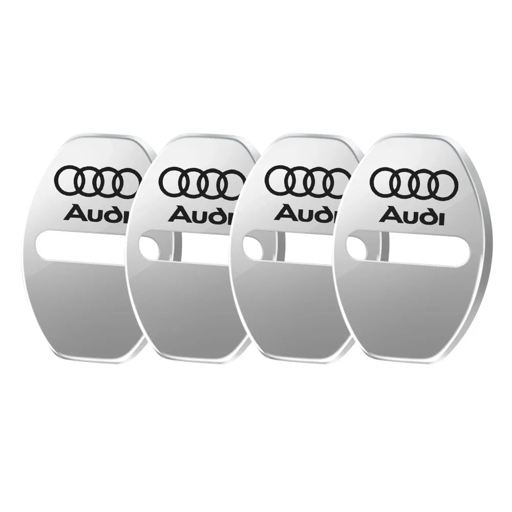 4pcs/Car Door Lock Cover Stickers for Audi SLine A6 A4 A3 A5 A7 A1 S3 S4 S7 S8 S5 S6 RS6 RS3 RS4 RS5 RS7 SQ5 Q2L Q5L A4L A6L TT