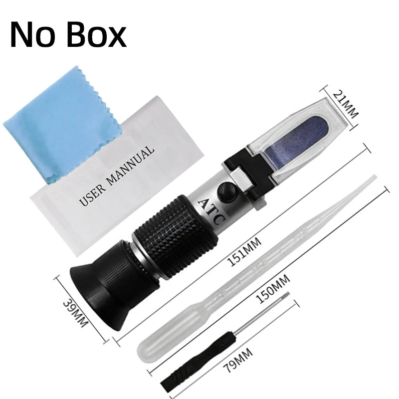4 in 1 Automotive Antifreeze Refractometer Car Urea Fluid Tester Battery Freezing ATC Detector Handheld Electrolyte Hydrometer