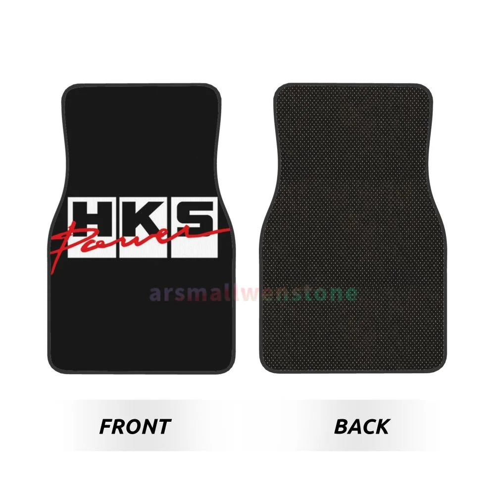 HKS Retro Pattern 4PCS Crystal Velvet Women's Car Floor Mat, Anti Fouling Car Floor Mat Car Interior Accessories