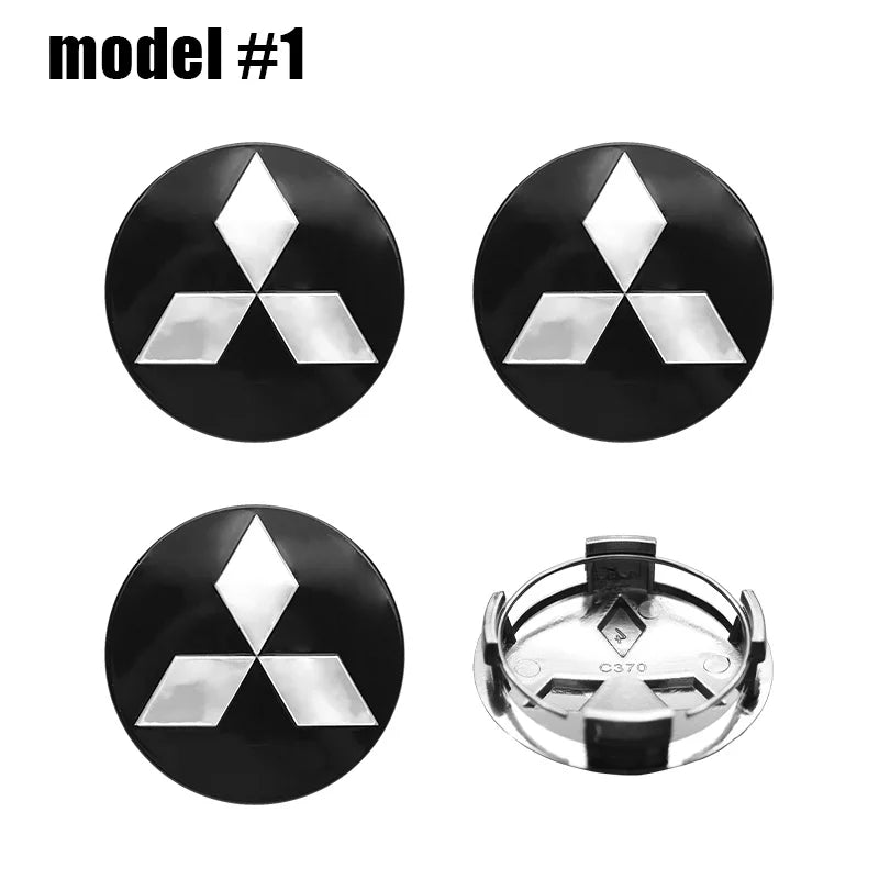 4pcs 60mm Car Wheel Center Hub Caps Rim Cover Badge Emblem For Mitsubishi Lancer 9 10 EX Outlander 3 ASX Pajero L200 Competition