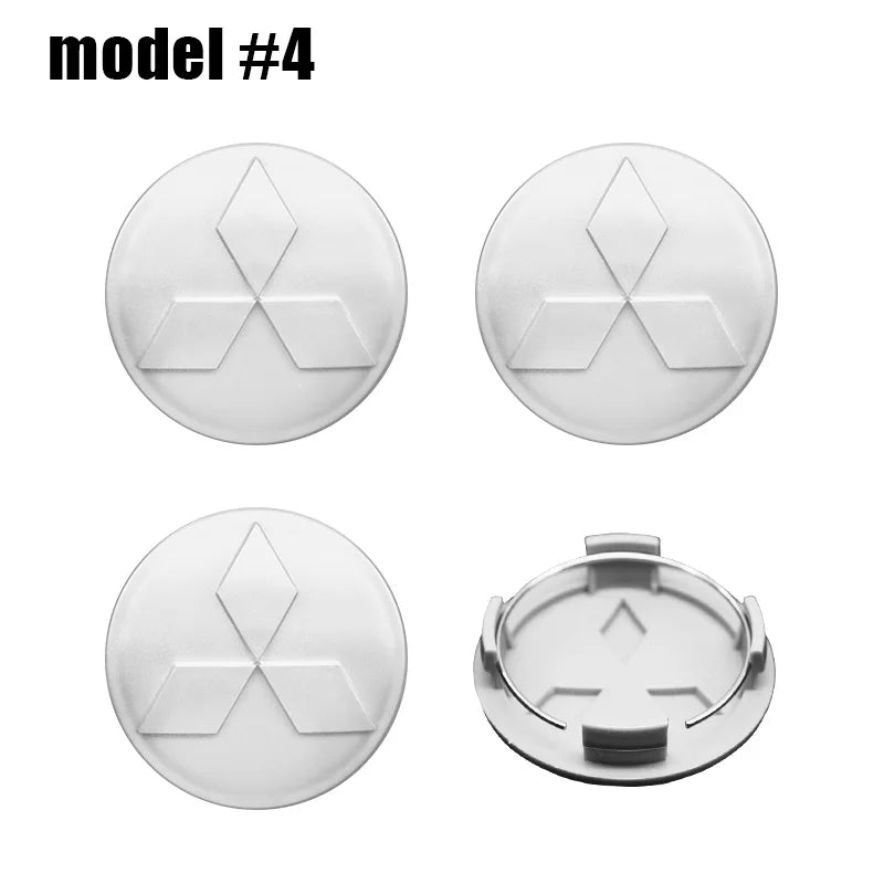 4pcs 60mm Car Wheel Center Hub Caps Rim Cover Badge Emblem For Mitsubishi Lancer 9 10 EX Outlander 3 ASX Pajero L200 Competition