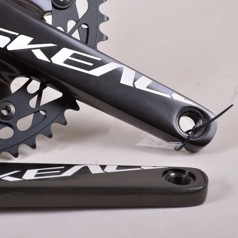 SKEACE Single Speed Bicycle Crankset, Fixed Gear Bike Parts, 165mm, BCD144, 49T Sprocket, High Strength Hollowtec Bottom Bracket