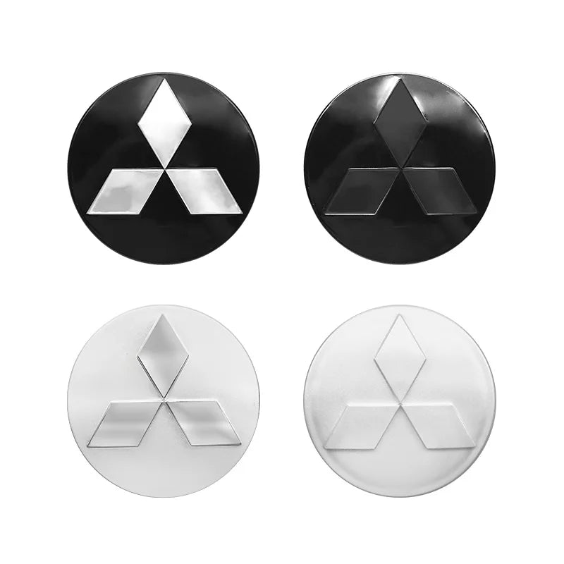 4pcs 60mm Car Wheel Center Hub Caps Rim Cover Badge Emblem For Mitsubishi Lancer 9 10 EX Outlander 3 ASX Pajero L200 Competition