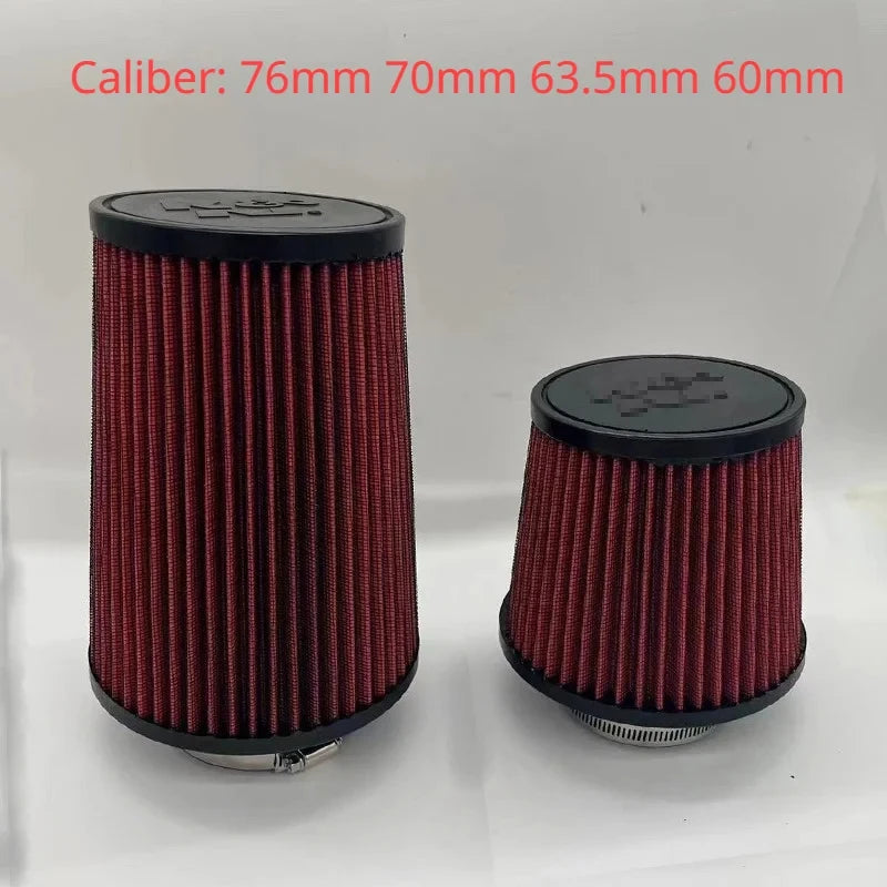 2.5 3 3.5 4 Inch Car Intake Air Filter for K&N 14084-2 Universal High Flow Cone 102 89 76 70 63.5 60mm KN Tapered Mushroom Head