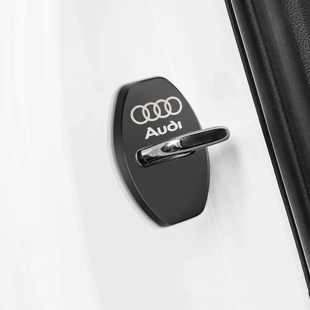 4pcs/Car Door Lock Cover Stickers for Audi SLine A6 A4 A3 A5 A7 A1 S3 S4 S7 S8 S5 S6 RS6 RS3 RS4 RS5 RS7 SQ5 Q2L Q5L A4L A6L TT