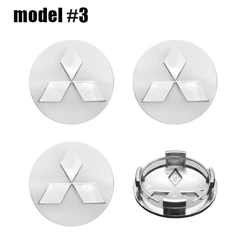 4pcs 60mm Car Wheel Center Hub Caps Rim Cover Badge Emblem For Mitsubishi Lancer 9 10 EX Outlander 3 ASX Pajero L200 Competition