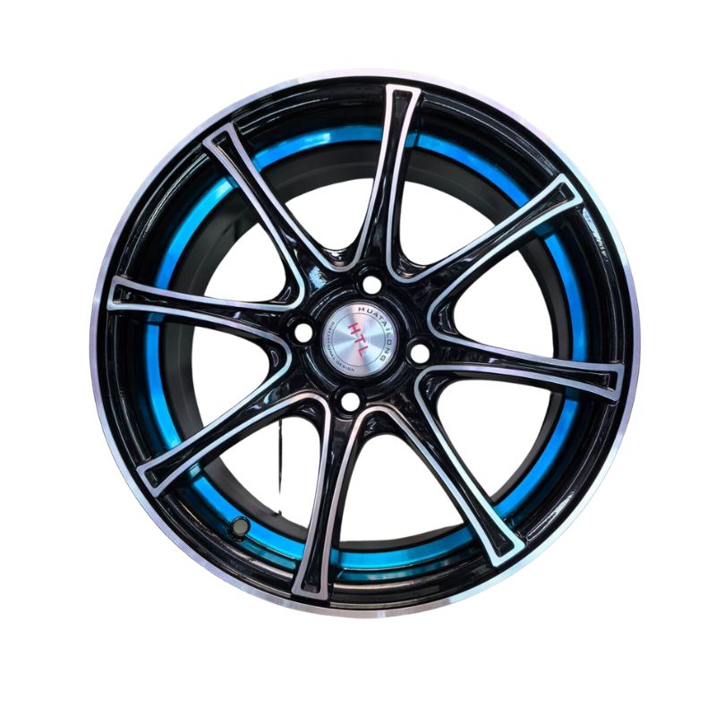 15" Matte Black with Laser Black Alloy Rim - 4x100 PCD, 6" Width, 35mm Offset, 67.1mm Center Bore - Part No. 158002HB