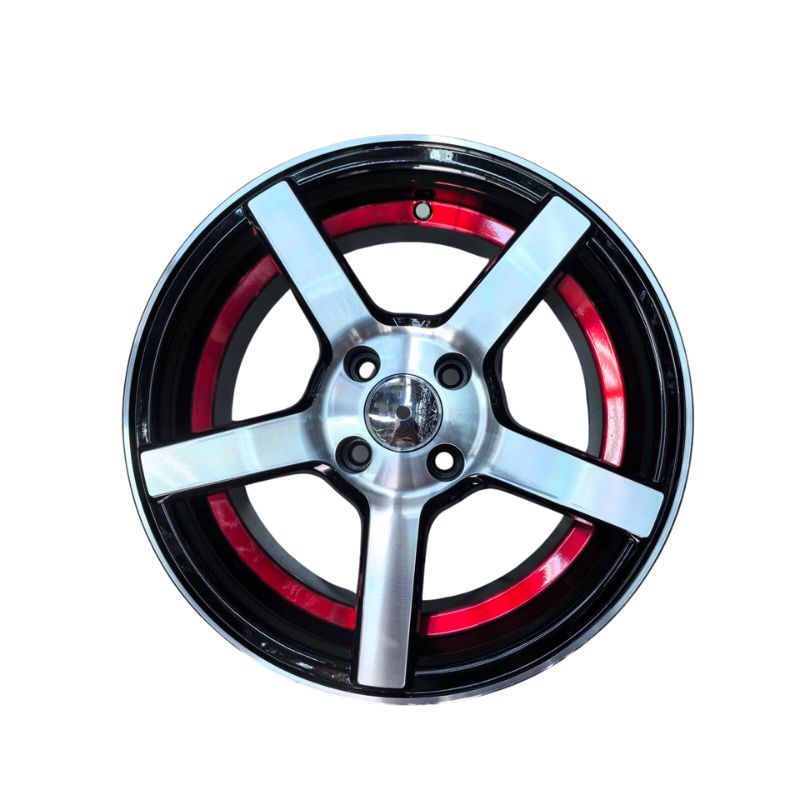 15" Matte Black Lacquered Rim - 4x100 PCD, 7" Width, 25mm Offset, 67.1mm Centre Bore - Part No. 15CV3HB