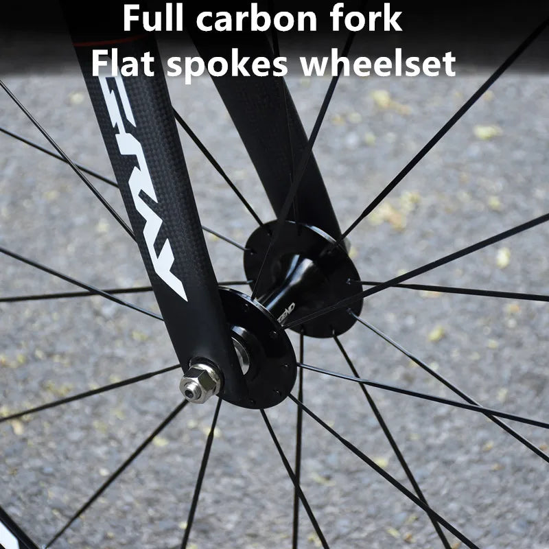 Gray 700C Fixed Gear Bike 48/52/56cm Fixie Single Speed Racing Road Bicycle Aluminum Frame Carbon Fork With 48T Crankset V Brake