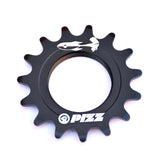 17T Fixed Gear High Quility Bicycle Wheel Cogs Matte Black 7075-T6 Aluminium Alloy Sprocket & Lockring For Fixie Track Bike Hub