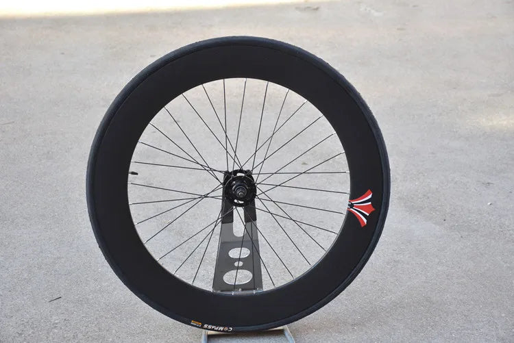 Fixed Gear Bike Wheelset, Aluminum Alloy, Fixie TRACK, Single Speed Bicycle Racing Wheel with 32H Bearing Hub, 70mm, 700C