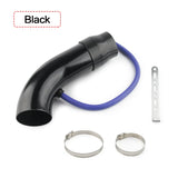 Universal Alumimum 3'' 75mm Car Cold Air Intake System Turbo Induction Pipe Tube silver Black Red Color