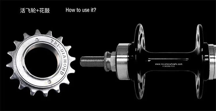 16T 34mm Single Speed Road Bicycle FreeWheel Fixie Bike FlyWheel Chrome Molybdenum Steel Gear Bike Parts Bike Accessory 40 click