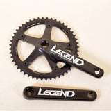 Single Speed Aluminium Alloy Crankset 48T Chainring, BCD144 170mm Crankarm for  Folding Bike, Fixed Gear BIKE Bicycle Sprocket