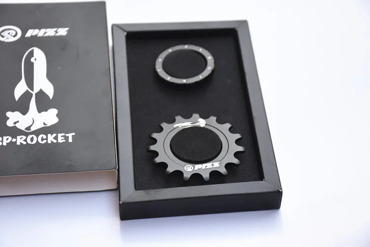 17T Fixed Gear High Quility Bicycle Wheel Cogs Matte Black 7075-T6 Aluminium Alloy Sprocket & Lockring For Fixie Track Bike Hub