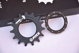 17T Fixed Gear High Quility Bicycle Wheel Cogs Matte Black 7075-T6 Aluminium Alloy Sprocket & Lockring For Fixie Track Bike Hub