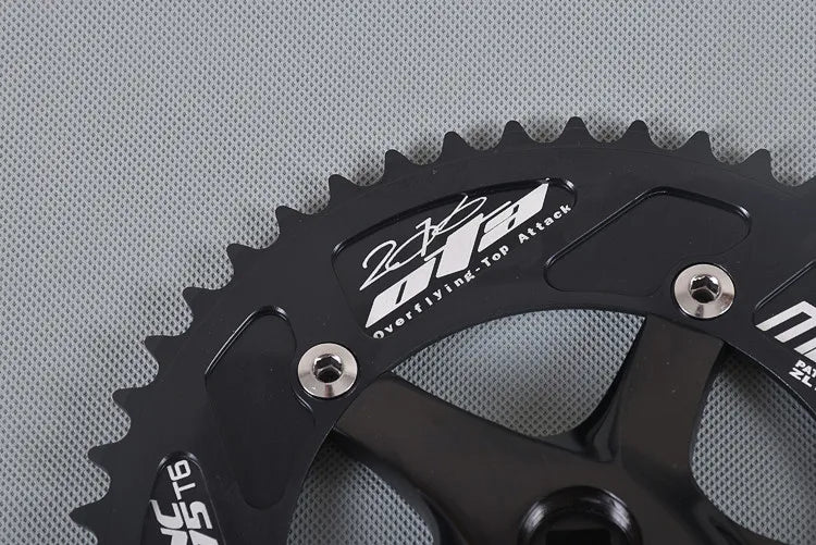 OTA Fixie Bike Crankset, 48T, 170mm Arm, Aluminum Alloy, Single Speed, Track Bicycle, Fixed Gear Bike Part, Chainwheel Sprocket