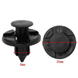 50Pcs/Set 8mm Rivet Retainer Plastic Car Fastener Clip Auto Bumper Fender Push type fixing Clips for Nissan Livina TIIDA Sylphy