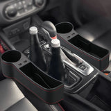 Car Organizer Auto Crevice Pocket USB Chargers Phone Bottle Cups Holder Seat Gap Slit Leather Storage Box Car Accessories