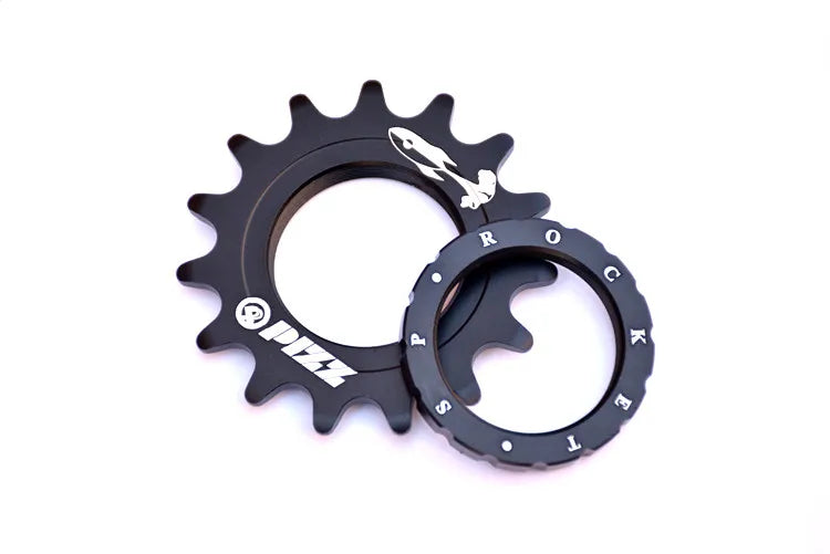 17T Fixed Gear High Quility Bicycle Wheel Cogs Matte Black 7075-T6 Aluminium Alloy Sprocket & Lockring For Fixie Track Bike Hub