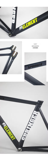 Springer ELEMENT 700c 7005-T6 Aluminum Fixed Gear Frame 51cm Muscle Sensation High Quality Fixie Bike Frameset Bicycle Parts