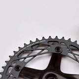 SKEACE Fixed Gear Bike Crankset Aluminium 49T Chainring Track Bicycle Parts Square Hole 165mm Crankarm BCD144 Bicycle Pieces