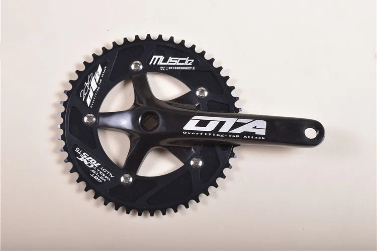 OTA Fixie Bike Crankset, 48T, 170mm Arm, Aluminum Alloy, Single Speed, Track Bicycle, Fixed Gear Bike Part, Chainwheel Sprocket