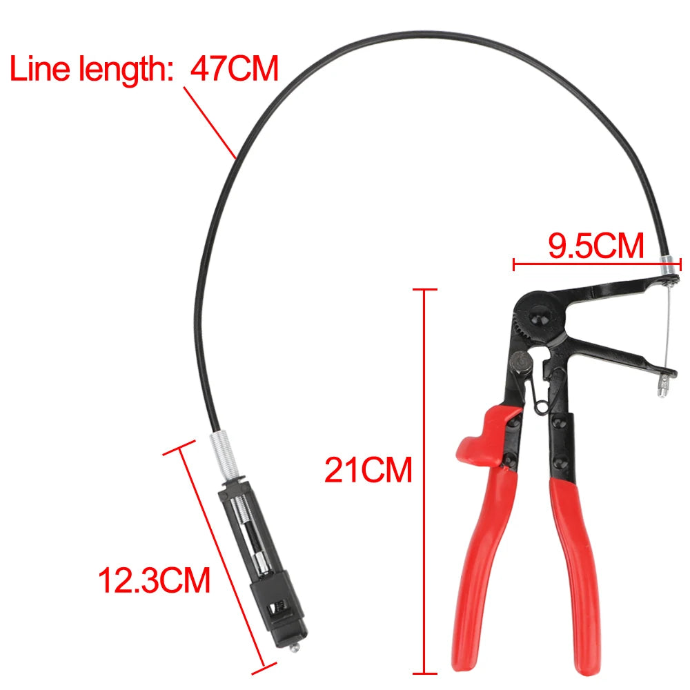 Flexible Wire Long Reach Hose Clamp Pliers Auto Tools Removal Hand Tools Alicate Cable Type for Car Repairs Hose Clamp