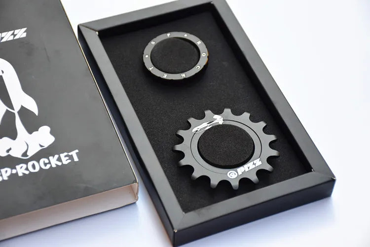 17T Fixed Gear High Quility Bicycle Wheel Cogs Matte Black 7075-T6 Aluminium Alloy Sprocket & Lockring For Fixie Track Bike Hub