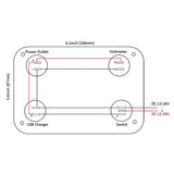 24V 12V Switch Panel 6 Buttons USB Chargers Car Light Toggle Truck Power Adapter Accessories For Boat Marine Trailer RV Caravan