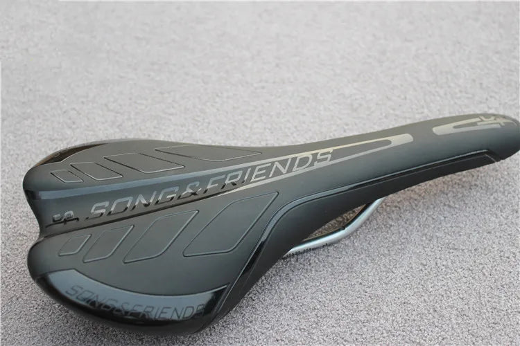 Ultralight Song&friends Fixed Gear Saddle Bicycle racing narrow seat Road Bike Saddle cycling bicicleta Seat bike Spare Parts