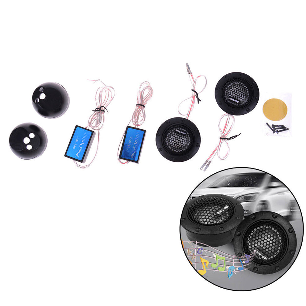 DDT-S30 Car Stereo Speakers Music Soft Dome Balanced Car Tweeters 180W Car Audio Silk Film Speaker Boxes High-Pitched Loud Speak