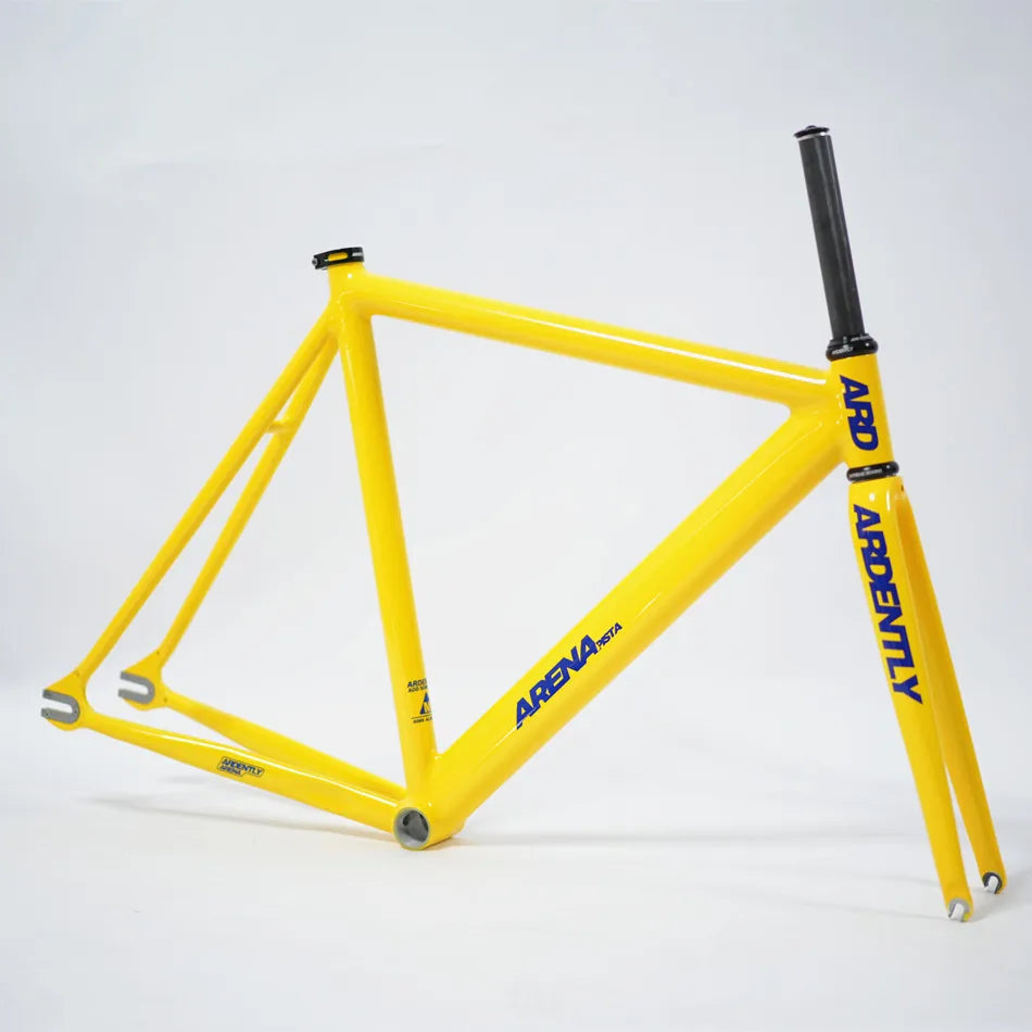 Ardently Arena Pista Frameset 700C Aluminum Fixed Gear Frame Carbon Fork Track Fixie Bike 53/55/58CM Single Speed Bicycle Parts