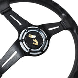 Nardi 14 Inch ND PU Auto Racing Steering Wheels Universal Deep Corn Drifting Sport Steering Wheel with ND Logo