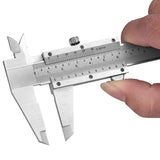 High Precision 0.02mm/0.001" Stainless Steel Vernier Caliper 0-6Inch/0-150mm Manual Caliper Durable Slide Caliper Measuring Tool