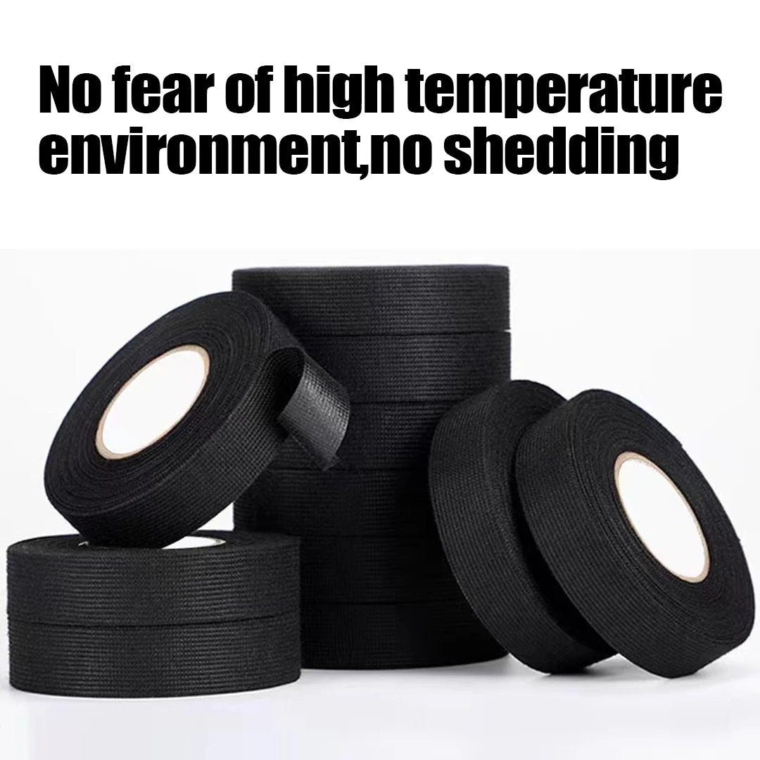 1/3/5Pcs Electrical Tape Heat Resistant Harness Tape Adhesive Cloth Tape Waterproof Tape Insulating Automotive Fabric Cloth Tape