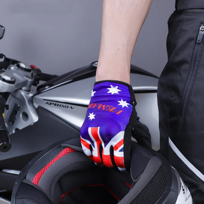 Motorcycle Cycling Gloves Mountain Bike Off-road Breathable Wear-resistant Sunscreen Touch Screen Protect Gloves Guantes Men